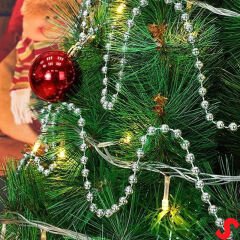 Zincir Boncuk Makara, 6mm x 8mt - Gümüş