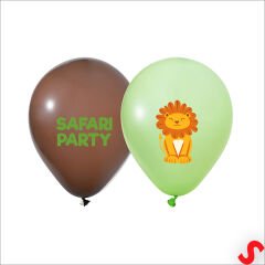 Safari Gizemli Orman Temalı 30cm Balon - 5 Adet