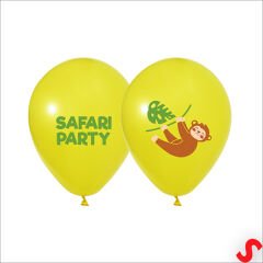 Safari Gizemli Orman Temalı 30cm Balon - 5 Adet