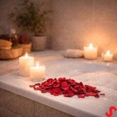 Çilek Kokulu Kurutulmuş Gerçek Gül Yaprakları - 80 gr