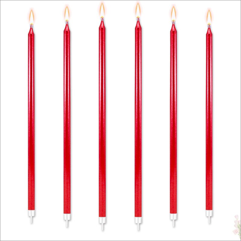 Krom MuM, 20 cm x 6 Adet - Kırmızı