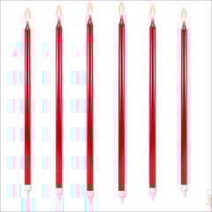 Krom MuM, 20 cm x 6 Adet - Kırmızı