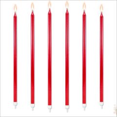 Krom MuM, 20 cm x 6 Adet - Kırmızı