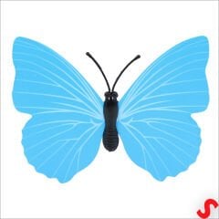 3D Baskılı PVC Kelebek SüS, 7,5 cm x 10 Adet - Mavi