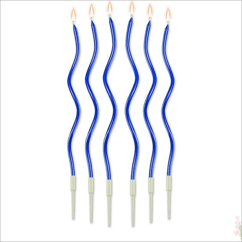 Spiral Krom MuM, 15 cm x 6 Adet - Mavi