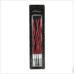 Spiral Krom MuM, 15 cm x 6 Adet - Kırmızı