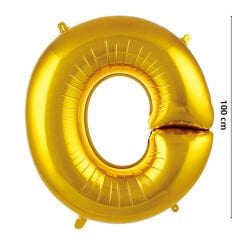 O Harf Folyo Balon, 100 cm - Altın