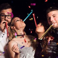 Parti Düdük Kaynana Dili, Çok Renkli - 8 Adet