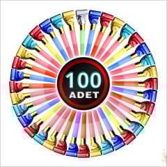 Parti Düdük Kaynana Dili, Çok Renkli - 100 Adet