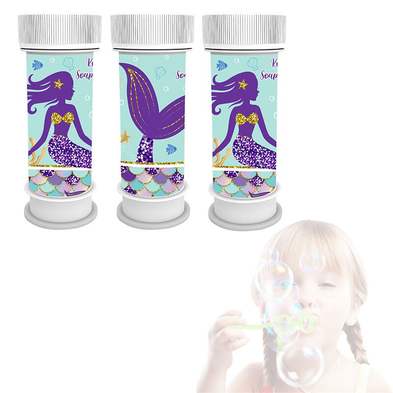 Pırıltılı Deniz Kızı Köpük Baloncuk - 3 Adet