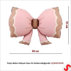 Fiyonk Folyo Balon, 91 cm x 60 cm - Retro Pembe
