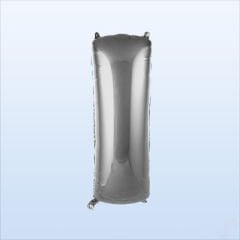 I Harf Gümüş Folyo Balon - 76 cm