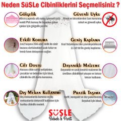 Yatak Gölgelikli Mega Boy Lüks Cibinlik Sineklik - Beyaz