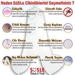 Yatak Gölgelikli Mega Boy Lüks Cibinlik Sineklik - Beyaz