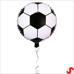 Siyah Beyaz Futbol Topu Folyo Balon - 45 cm