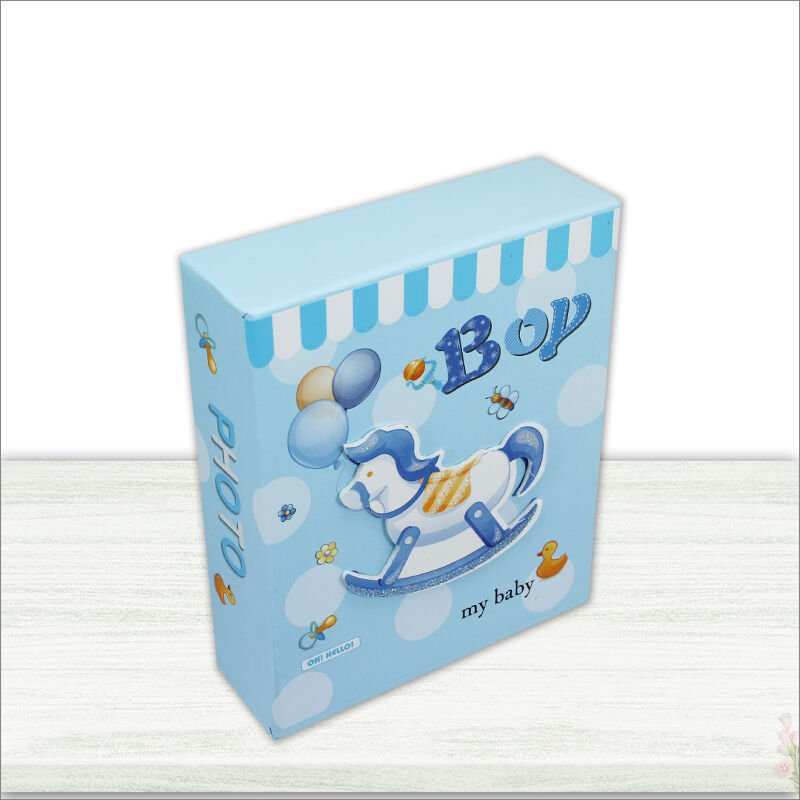 Bebek Fotoğraf Albümü 40 Resimlik Kutulu, My Baby - Mavi