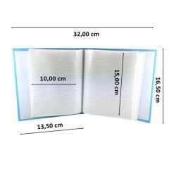 Bebek Fotoğraf Albümü 40 Resimlik Kutulu, My Baby - Mavi