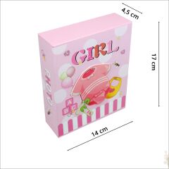 Bebek Fotoğraf Albümü 40 Resimlik Kutulu - Pembe