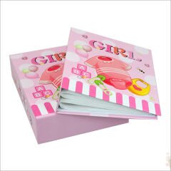 Bebek Fotoğraf Albümü 40 Resimlik Kutulu - Pembe