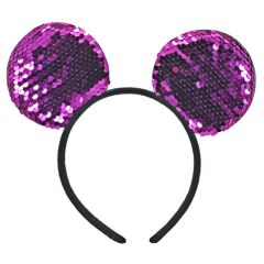 Pul Payetli Parti Tacı, Mor