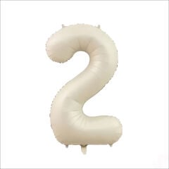 2 Yaş Rakam Krem Folyo Balon - 76 cm