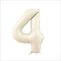 4 Yaş Rakam Krem Folyo Balon - 76 cm