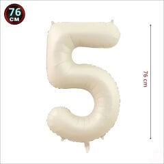 5 Yaş Rakam Krem Folyo Balon - 76 cm