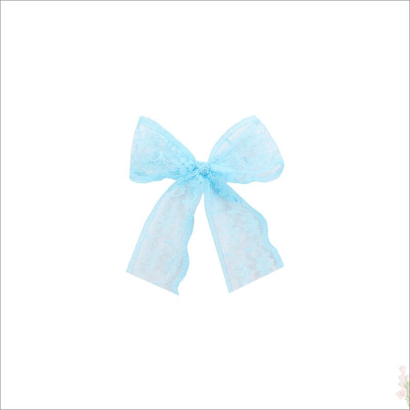 Güpür Dantel 10 Adet Fiyonk, 5,5 cm - Mavi