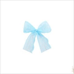 Güpür Dantel 10 Adet Fiyonk, 5,5 cm - Mavi