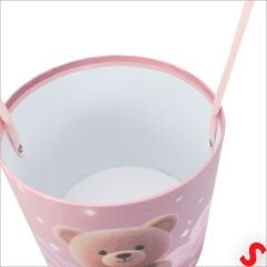 Hortum Saplı Ayıcık Kutu Büyük Boy - 16 cm