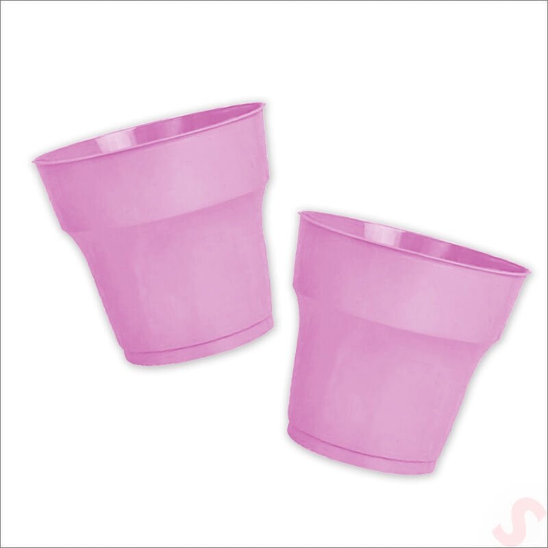 Plastik Bardak, 24 Adet - Pembe