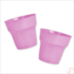 Plastik Bardak, 24 Adet - Pembe