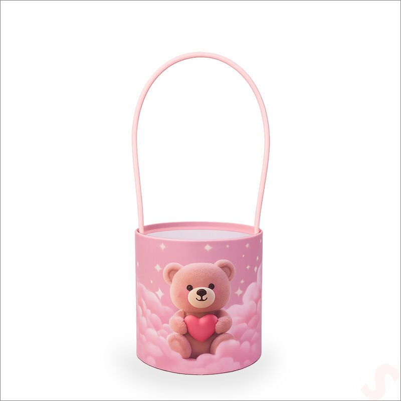 Hortum Saplı Ayıcık Kutu Orta Boy - 14 cm