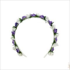 Çocuk Taç, Çiçekli - Mor
