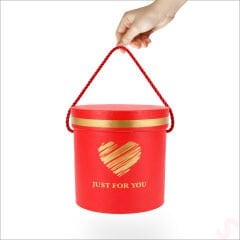 Just For You Silindir Hediye Kutusu 15,5 cm Orta Boy – Kırmızı
