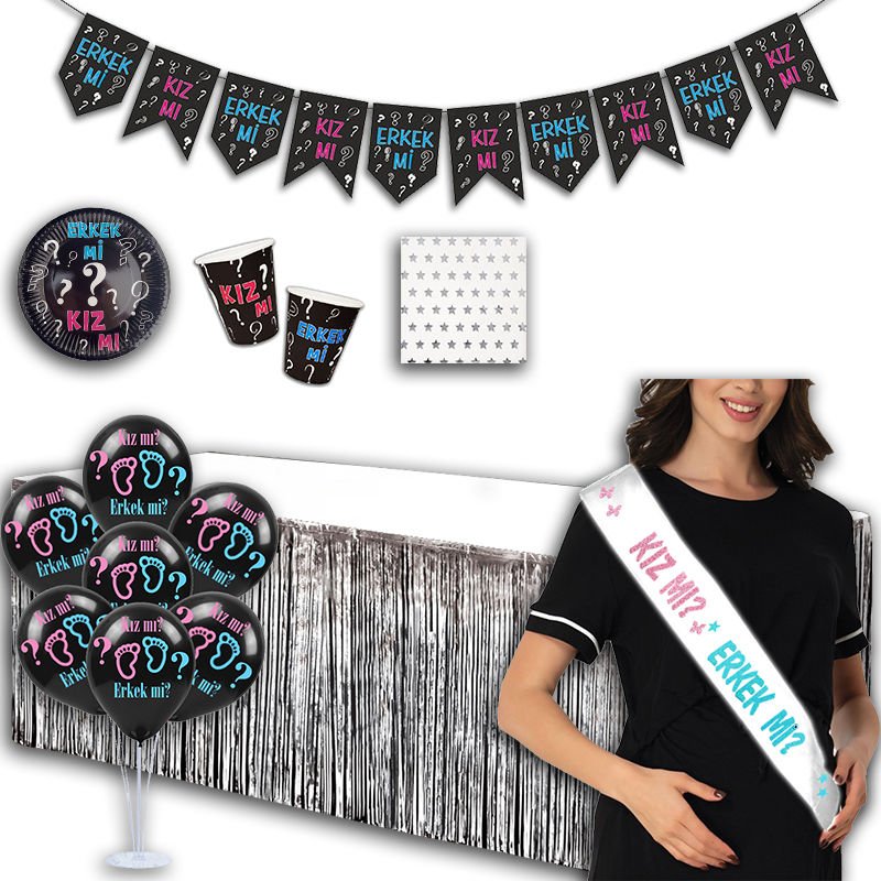 Cinsiyet Belirleme Parti Seti - 8 Kişilik x 37 Parça