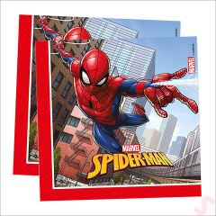 Spiderman Crime Fighter Peçete, 33cm x 33cm - 20 Adet