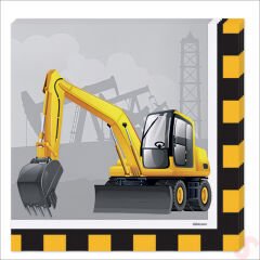 İnşaat Partisi Peçete, 33cm x 33cm - 16 Adet