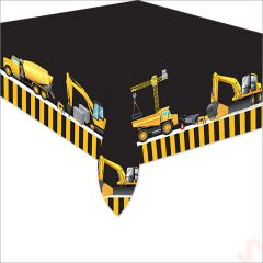 İnşaat Partisi Masa Örtüsü - 120cm x 180cm