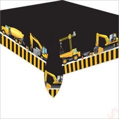 İnşaat Partisi Masa Örtüsü - 120cm x 180cm