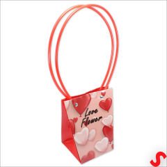 Love Baskılı Karton Hediye Çantası  15×13,5×9,5 cm