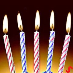 Altlıklı Sönmeyen Sihirli Mum - 6,5 cm x 10 Adet