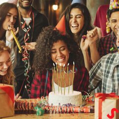 Altın Metalik Krom Renkli Spiral Pasta Mumu 14 cm - 6 Adet