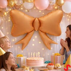 Fiyonk Folyo Balon, 86 cm x 82 cm - Retro Karamel