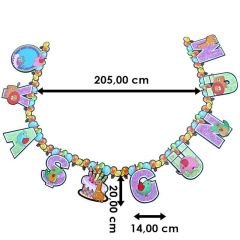 Yaş Günüm, Simli BANNER Yazı - 2,00 mt