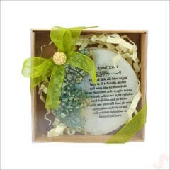 Kutulu ve SüSLü Yeşil Taşlı 6,50 cm Epoksi Magnet - 1 Adet