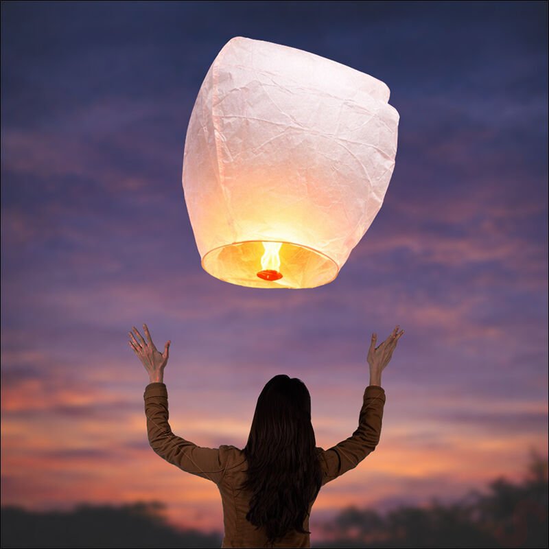 Dilek Feneri, Dilek Balonu Beyaz - 1 Adet