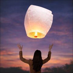 Dilek Feneri, Dilek Balonu Beyaz - 1 Adet