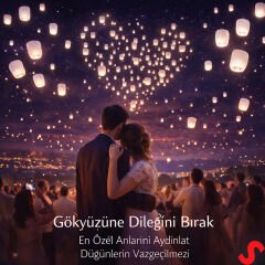 Dilek Feneri, Dilek Balonu Beyaz - 3 Adet