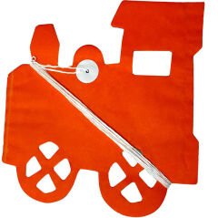 Kağıt Uzar Süs, Tren Modeli,  - 3,00 mt x 14 Parça